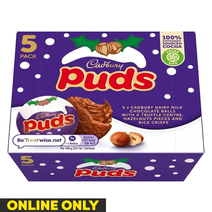 Christmas Cadbury Puds, 175g (Pack Of 5)