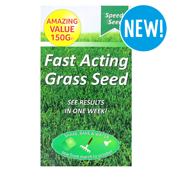 Speedy Seed Fast Acting Grass Seed, 150g