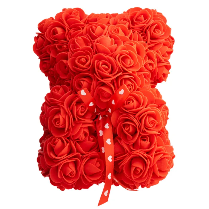 Valentine's Day Artificial Rose Bear