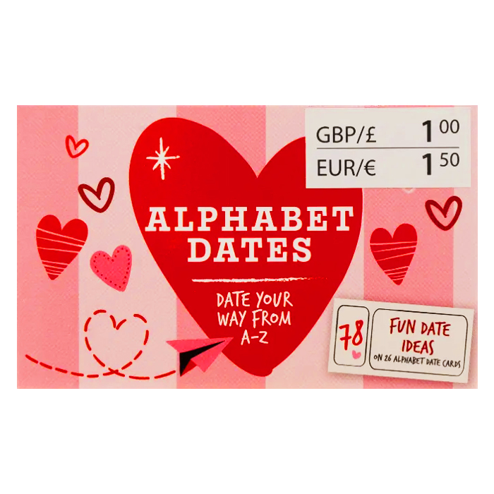 Valentine's Day Alphabet Date Cards (Pack of 78)