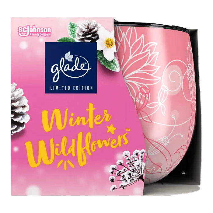 Glade Small Candle Winter Wildflowers 120g