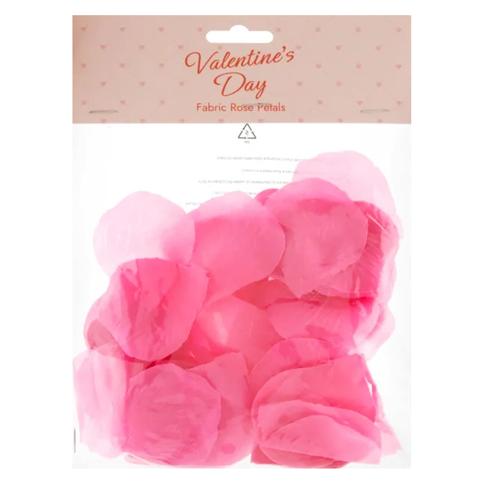 Valentines Fabric Rose Petals - Pink