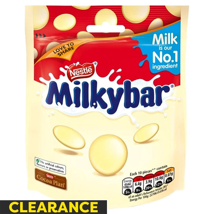 Milkybar White Chocolate Giant Buttons, 80g