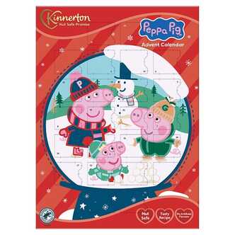 Christmas Kids Kinnerton Advent Calendar Peppa Pig/Paw Patrol, 40g