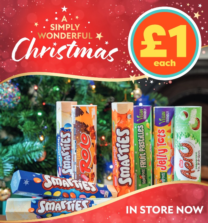 Festive tubes for just £1!