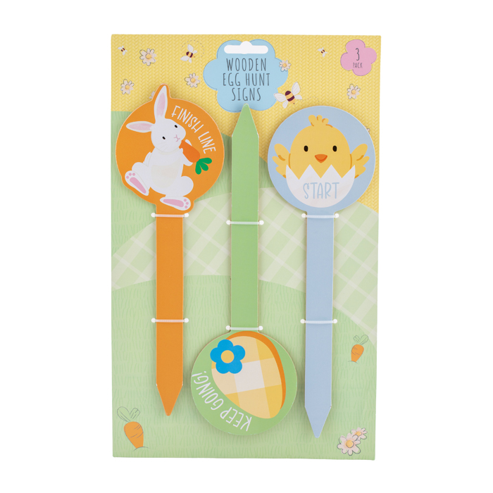 Wooden Easter Egg Hunt Signs