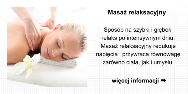 Masaż relaksacyjny