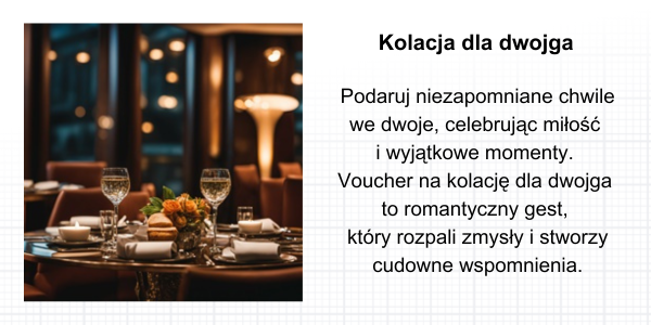 Kolacja dla dwojga