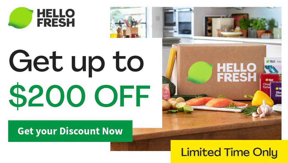 HelloFresh Black Friday Sale - $200 OFF!