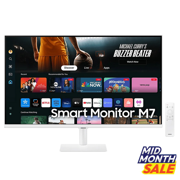 จอมอนิเตอร์ SAMSUNG LS32DM701UEXXT (VA 4K Smart Monitor) (8806095688961)