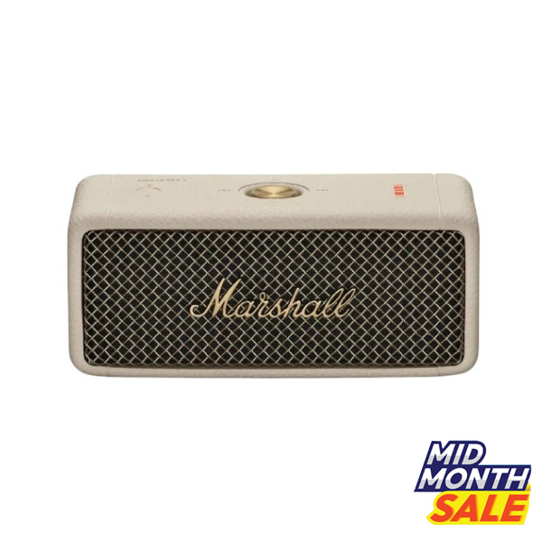 MARSHALL Emberton II Cream รับประกัน 1 ปี ส่งฟรี ลำโพงพกพา ลำโพง Bluetooth ลำโพงบลูทูธ Bluetooth Speaker (17676711746)