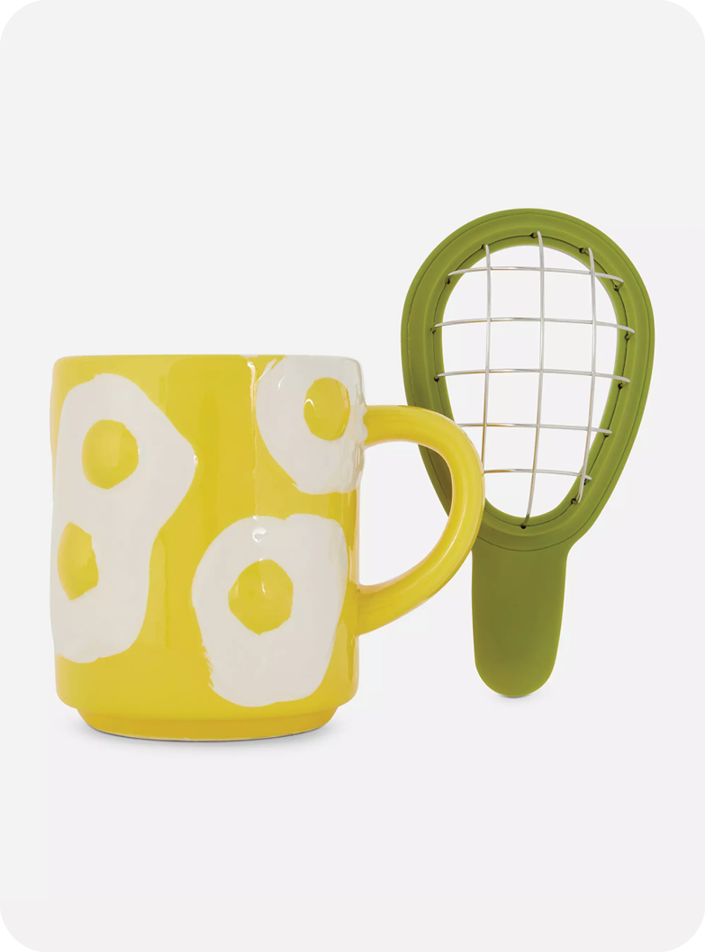 Egg Mug and Avocado Slicer Gift Set