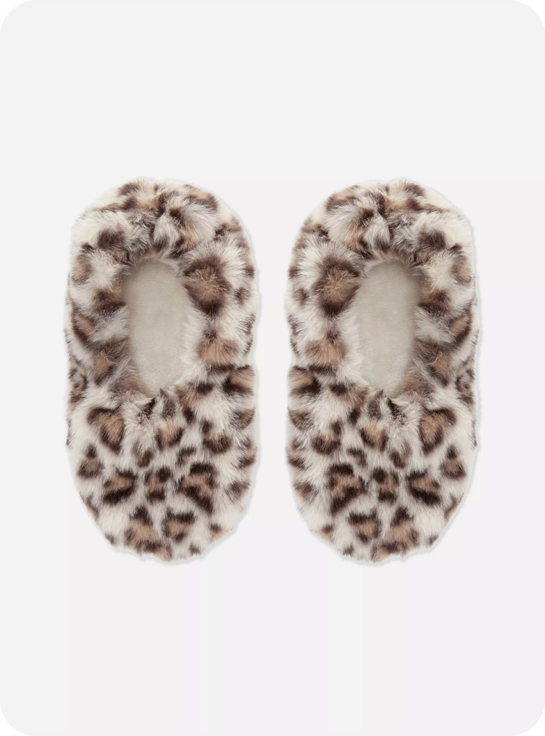 Fluffy Footlet Slippers