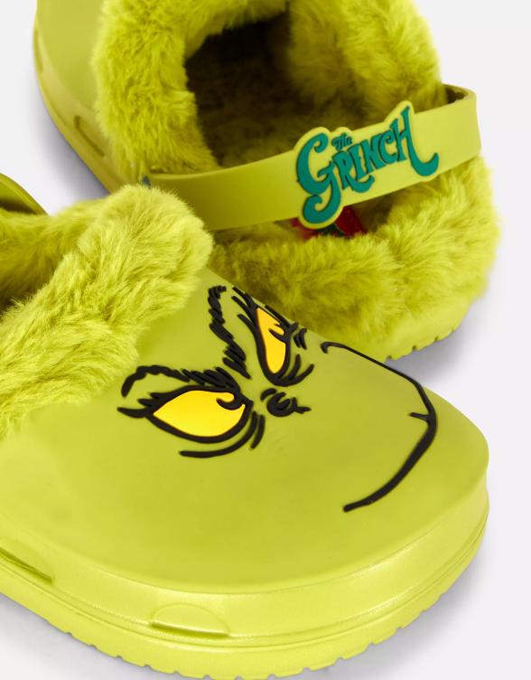 Kids' The Grinch Faux Fur Clogs