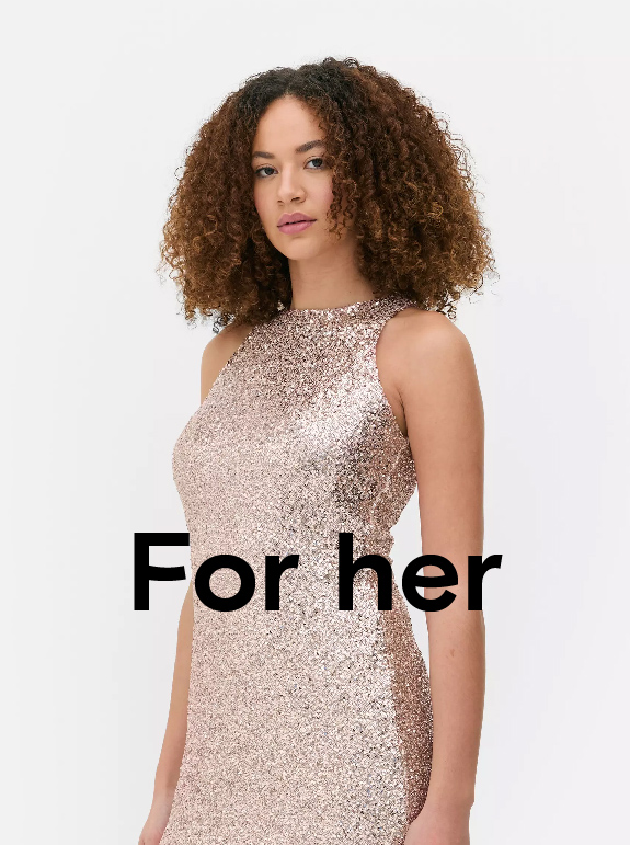 Woman wearing sequin dress