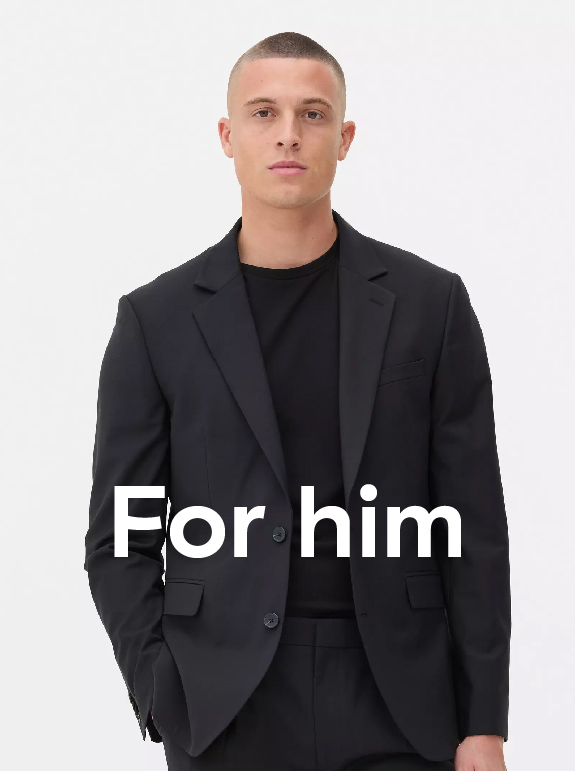 Man wearing black suit