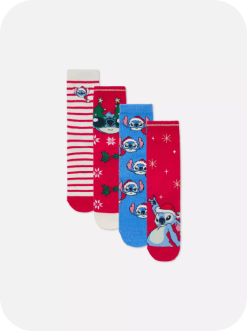 Disney’s Stitch Christmas Ankle Socks