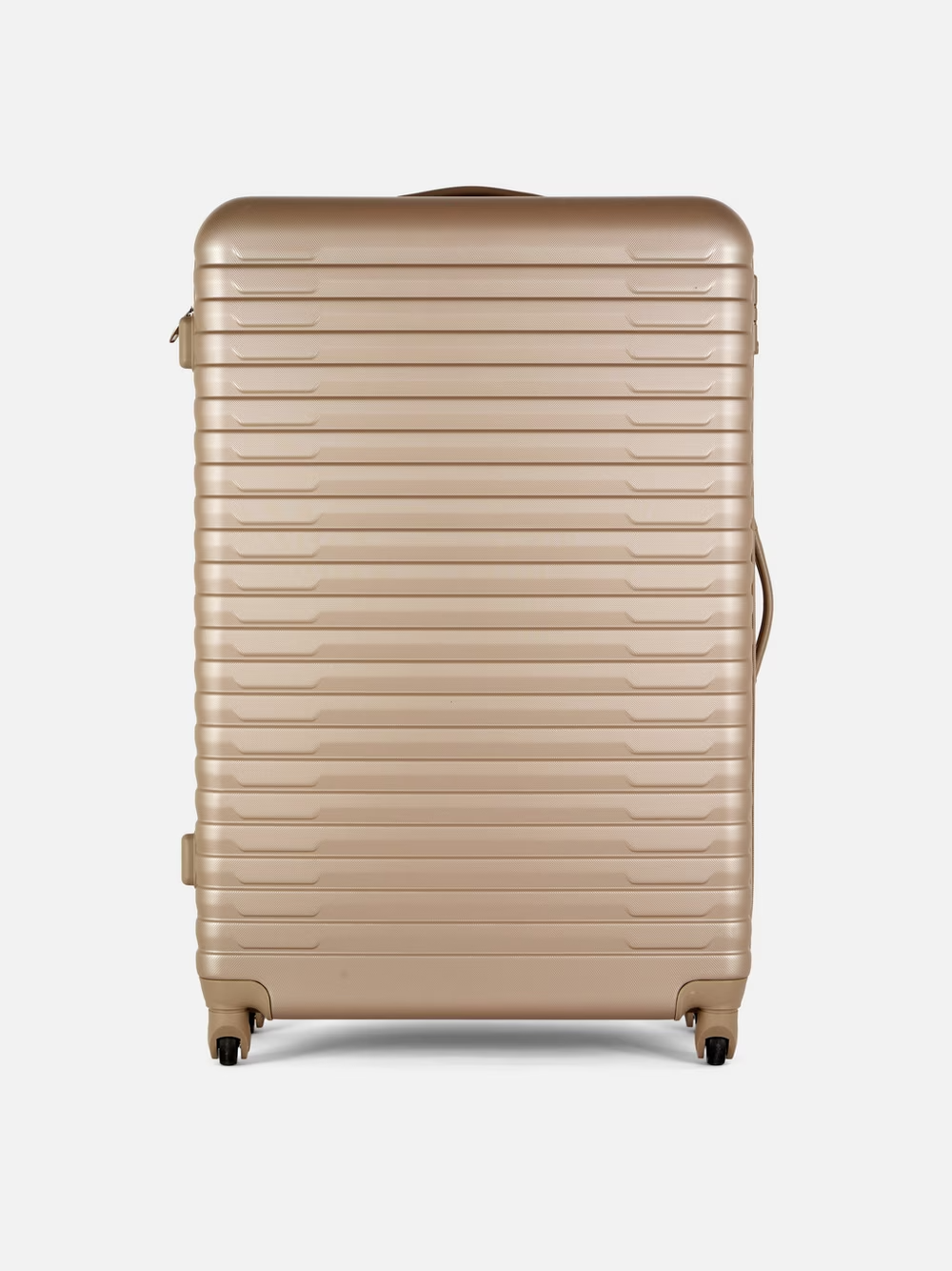 Ribbed 4-Wheel Hard Shell Suitcase