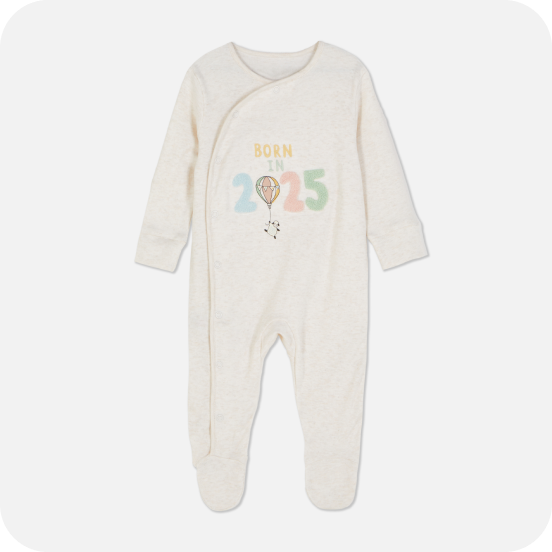 Born in 2025 Newborn Sleepsuit