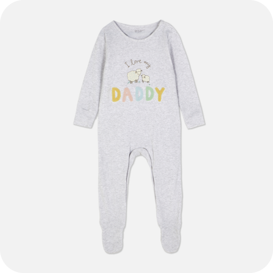 I Love My Daddy Newborn Sleepsuit