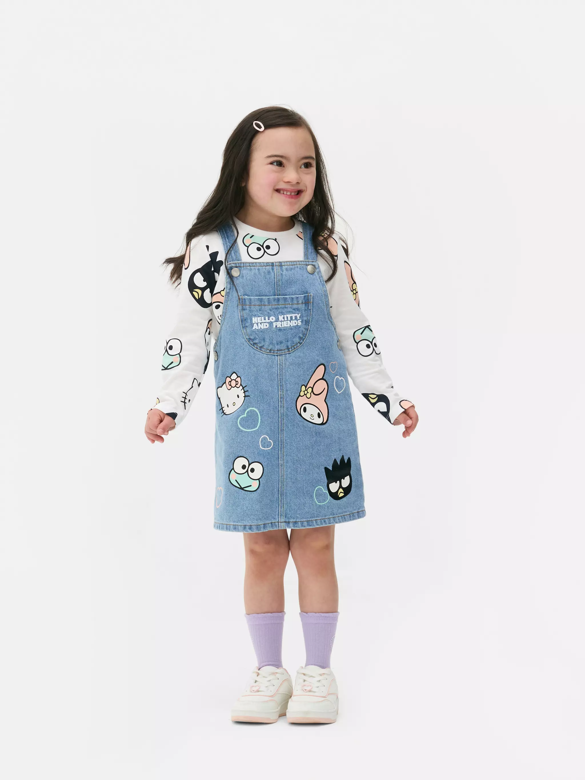 Hello Kitty and Friends Long Sleeve T-Shirt and Pinafore Dress Set