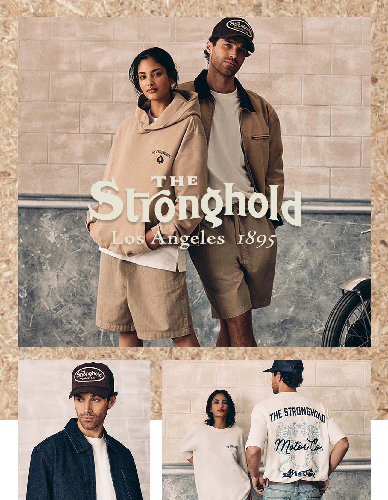 Man and woman wearing the new Stronghold collection 