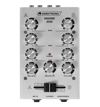 OMNITRONIC GNOME-202 MINI MIXER SILVER
