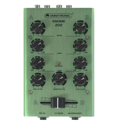 OMNITRONIC GNOME-202 MINI MIXER GREEN