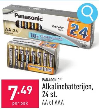 Panasonic alkalinebatterijen AA of AAA