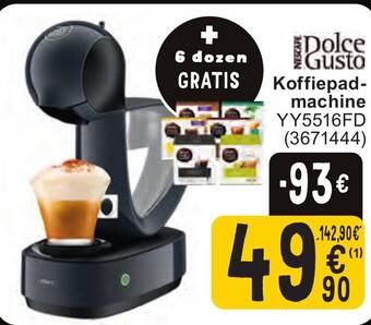 Dolse gusto koffiepadmachine YY5516FD