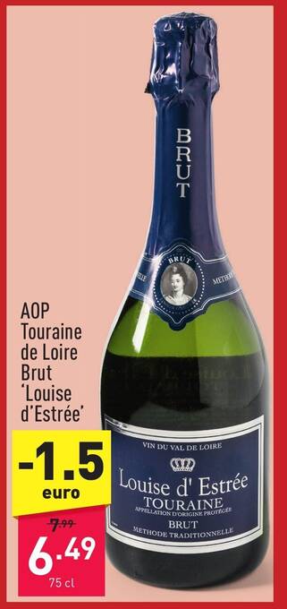 AOP Touraine de Loire Brut 'Louise d'Estrée'