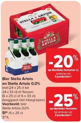 Bier Stella Artois en Stella Artois 0,0%