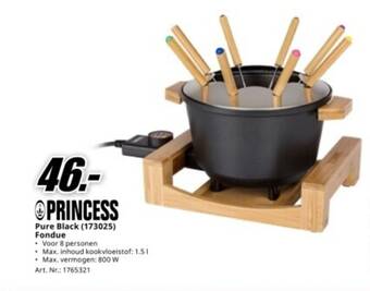 Princess pure black 173025 fondue