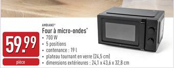 Ambiano Four à micro-ondes