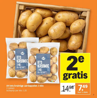 AH Iets kruimige aardappelen 3 kilo