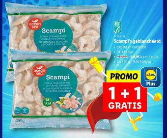 Scampi’s geblancheerd