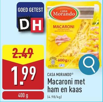 Casa Morando Macaroni met ham en kaas