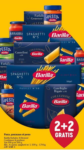 Barilla Pasta, Pastasaus of Pesto