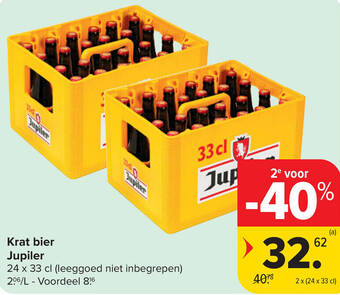 Jupiler krat bier