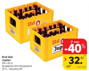 Krat bier Jupiler