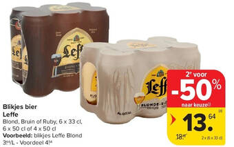 Blikjes bier Leffe