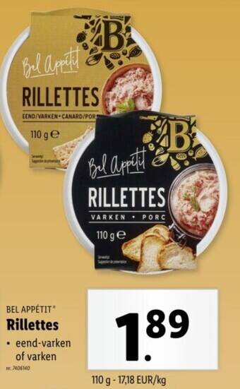 Bel appétit rillettes