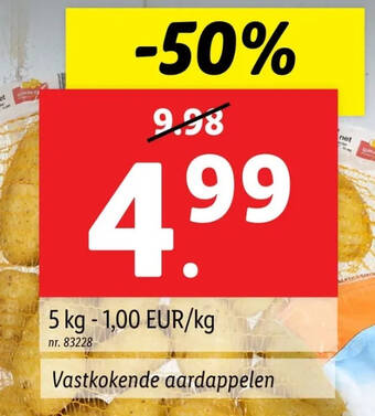 Vastkokende aardappelen