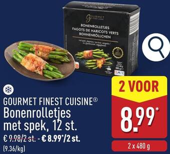 Gourmet finest cuisine bonenrolletjes met spek