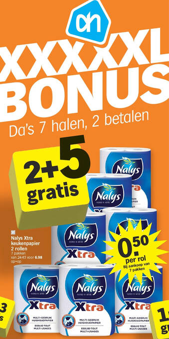 Nalys Xtra keukenpapier 2 rollen