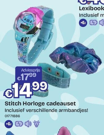 Stitch Horloge cadeauset Inclusief verschillende armbandjes!