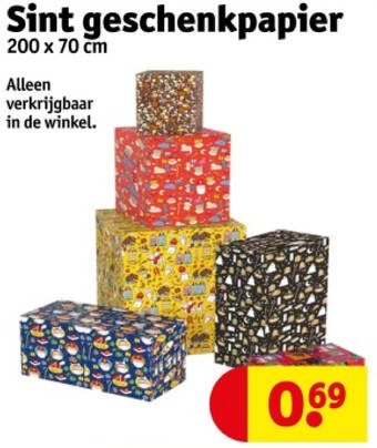 Sint geschenkpapier