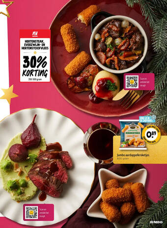 Hertensteak everzwijn-en hertenstoofvlees