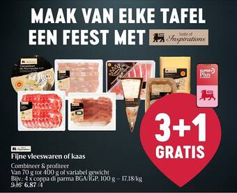 Fijne vleeswaren of kaas