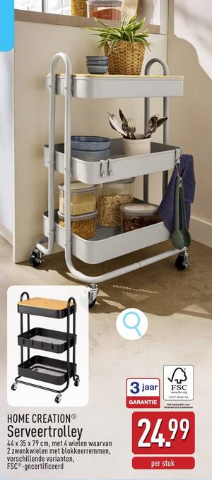 Home creation Serveertrolley